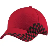 Beechfield Grand Prix Baseball Cap (Klassiek rood)