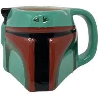Star Wars Gebeeldhouwde Boba Fett-mok (Groen/rood)
