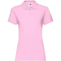 Fruit Of The Loom Dames/Dames Premium Effen Poloshirt (Lichtroze)