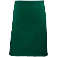 Premier Unisex Volwassenencollectie Halflang Taille Schort (Fles groen)