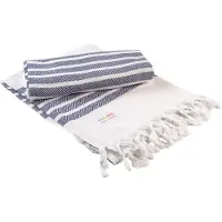 Artg Hamamzz Dalaman Handdoek (Witte/franse marine)