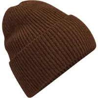 Beechfield Gebreide oversized muts (Walnoot)