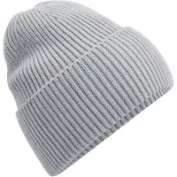 Beechfield Gebreide oversized muts (Lichtgrijs)