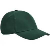 Beechfield EarthAware Klassieke Organic Cotton 5 Panel Baseball Cap (Fles groen)