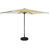 vidaXL Tuinparasol met voet 200 x 300 cm Polyester Rechthoekig