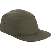 Beechfield Canvas 5-paneel baseballpet voor volwassenen (Olijf)