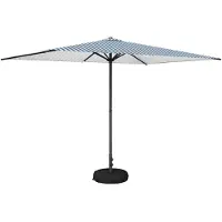 vidaXL Tuinparasol met voet 200 x 300 cm Polyester Rechthoekig
