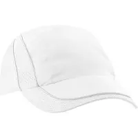 Beechfield Flow Coolmax Mesh-muts (Wit)