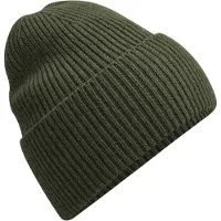 Beechfield Gebreide oversized muts (Olijfgroen)