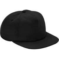 Beechfield 5 Paneel Organic Cotton Unstructured Cap (Zwart)