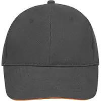 Sols Buffalo 6 panel baseballpet (Massief Grijs)