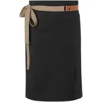 Karlowsky Green-Generation Lederen taille schort (Zwart)