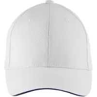 Sols Buffalo 6 panel baseballpet (Wit/Zwaar)