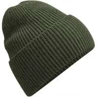 Beechfield Gebreide oversized muts (Olijf)