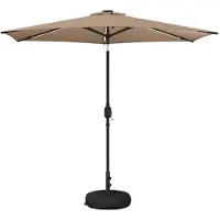 vidaXL Tuinhaard met LED-verlichting en basis 270 x 270 cm Polyester