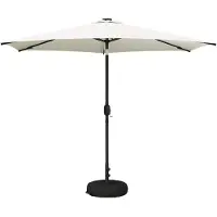 vidaXL Tuinhaard met LED-verlichting en basis 300 x 300 cm Polyester