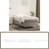 vidaXL Dekmatras - 100x200x5 cm - Wit - Polyester Dekmatras - Topmatras - Slaapkamer Accessoires - Comfort - Slaapcomfort
