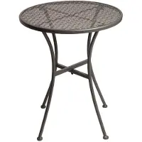 Bolero Stalen bistrotafel Bolero, weerbestendig, rond, grijs, 71(h)xØ60, GG703