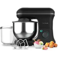 Cecotec Cecomixer Merengue 5L 1200, Staande mixer, Zwart, Slaggen, Kneden, Mengen, Roeren, Garderen, 5 liter, Roestvrij staal, 1200W