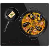 Cecotec Bolero Squad I 3600, zwart, inbouwmodel, 52 cm, inductiekookplaat met zones, glas, 3 zones