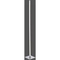JUST LIGHT LED-vloerlamp Bella, dimbaar, alu / grijs / zink, Woon-/ Eetkamer, Aluminium, Modern, LED vloerlamp