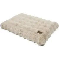 OEM Hondenbed voor grote honden, wasbaar, pluche, waterbestendig, afneembaar, antislip, beige, 90x60x10 cm