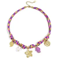 Yehwang Kettingen met touwhanger. bloemen. vakantie/strand. damessieraden