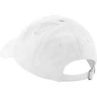 Beechfield Baseballpet met Paneel van Biologisch Katoen (Wit)