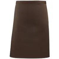 Premier Unisex Volwassenencollectie Halflang Taille Schort (Bruin)