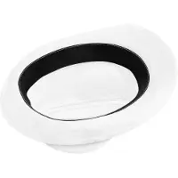 Beechfield Unisex Fedora Volwassenen (Wit/zwart)