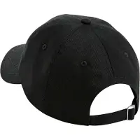 Beechfield EarthAware Klassieke Organic Cotton 5 Panel Baseball Cap (Zwart)