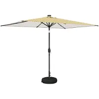 vidaXL Tuinhaard met LED-verlichting en basis 200 x 300 cm Polyester
