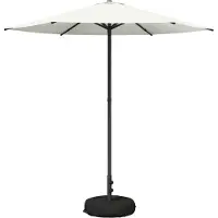 vidaXL Tuinparasol met voet 230 x 230 cm Polyester Rechthoekig