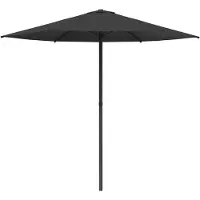 vidaXL Tuinparasol 230 x 230 cm Polyester Rechthoekig Antracietkleurig