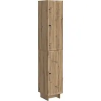 vidaXL Kast Set 2 st Artisanaal eiken Bewerkt hout