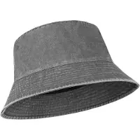 JeiibrZui Unieke Stijl Vintage Visserhoed - Maat 55-58 cm - 30% Katoen met UV-Bescherming - Verstelbaar Kinriem voor Outdoor en Golf