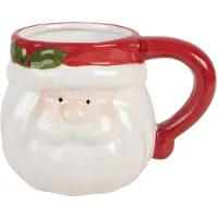 Clayre & Eef Mok Kerstman 300 ml Wit Keramiek