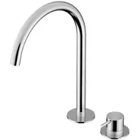 Hotbath Cobber - Wastafelmengkraan - zonder Waste - Hoog - Chroom - Opbouw - Chroom