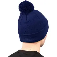 Beechfield Snowstar Biologisch Katoenen Muts (Marine Oxford)