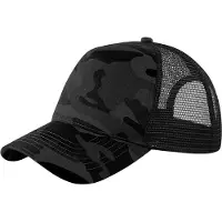 Beechfield Camo pet (Middernacht)