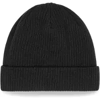 Beechfield Biologische Katoenen Beanie (Zwart)