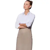 Karlowsky Basic Bistro Contrast Schort (Zand)