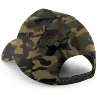 Beechfield 5 Comité Afneembare Flard Honkbalpet (Jungle Camo)