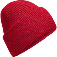 Beechfield Klassieke, diep gebreide muts (Klassiek rood)