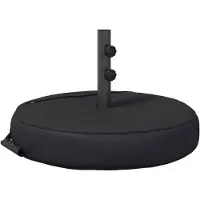 vidaXL Terras Parasolvoet 60 x 60 cm Staal Zwart