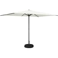 vidaXL Tuinparasol met voet 200 x 300 cm Polyester Rechthoekig