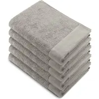Walra Remade XL Handdoeken 70x140 - set van 5 - Zware kwaliteit 550 g/m2 - Taupe