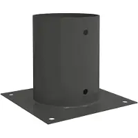 vidaXL Ronde Grondanker 12 st Antraciet 18 x 18 x 15 cm Metaal