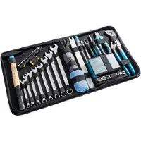 Hazet Lederen tas voor gereedschap | met assortiment 1520/64 | 1/4 inch (6,3 mm) zeskant massief, 1/4 inch (6,3 mm) vierkant hol| 64-delig | 3–19 | PH1–PH3 | PZ1–PZ3 | T10–T40 - 1520/64