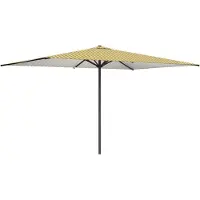 vidaXL Tuinparasol 200 x 300 cm Polyester Rechthoekig Geel en Wit